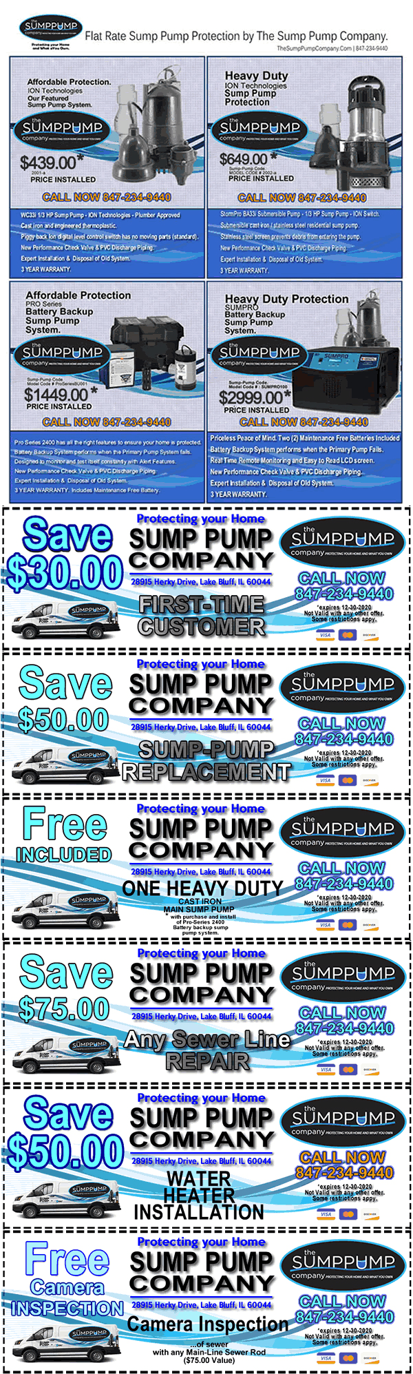 The Sump Pump Company - Fall- Autumn 2020 - Full Service Plumbing Coupons